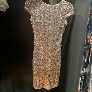 Badgley Mischka Sequin Embellished Dress